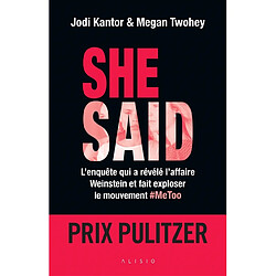 She said : l'enquête qui a révélé l'affaire Weinstein et fait exploser le mouvement #MeToo - Occasion