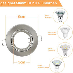 Autres Temps ZMH Spot à encastrer LED 12 avec douille GU10 30° spot LED lampes halogènes