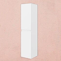 Kiamami Valentina kiamami_valentina Colonne salle de bain suspendue - Blanc brillant