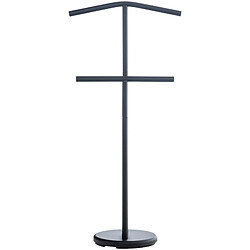 Decoshop26 Valet de chambre double - Anthracite