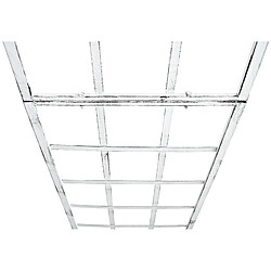 Avis Decoshop26 Treillis Mural Décoration Jardin - Blanc Vieilli