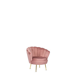 VIVALDI Fauteuil ANGEL - Rose Velours
