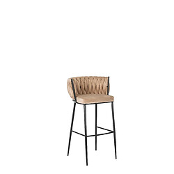 Vivaldi Hocker FLORES - Beige Velours