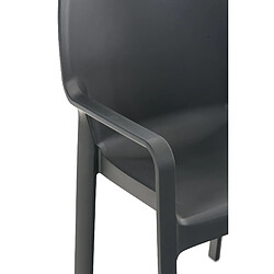 Chaise de jardin Diva - Gris foncé pas cher