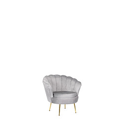 Vivaldi Fauteuil Angel - Gris velours