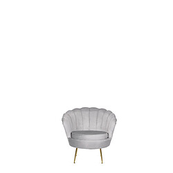 Vivaldi Fauteuil Angel - Gris velours