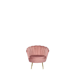 VIVALDI Fauteuil ANGEL - Rose Velours