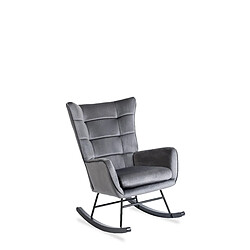 VIVALDI Fauteuil Bascule JACKSON Gris
