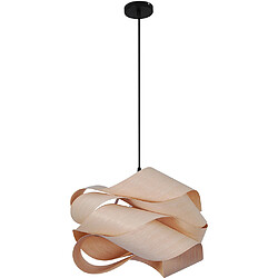 Avis ICONIK INTERIOR Lampe de plafond en bois - Lampe suspendue design - Nova Bois naturel