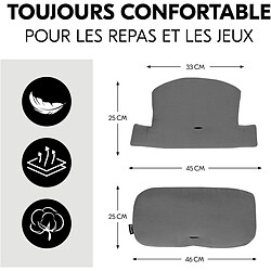 HAUCK Coussin Chaise Select - Gris foncé