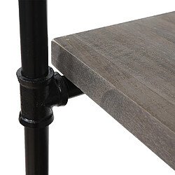 Decoshop26 Étagère industrielle - Gris foncé