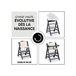 Hauck Chaise haute évolutive Beta+ - Gris foncé