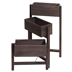 Decoshop26 Étagère à plantes colonne - Bois