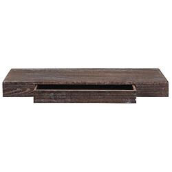 Acheter Decoshop26 Étagère murale avec tiroir - Marron