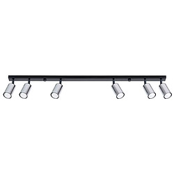 Sollux Winx Barre 6 Spots - Noir Chrome