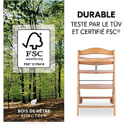 Avis Hauck Chaise haute évolutive bébé - Bois naturel