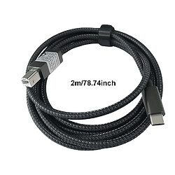 Avis INF Câble d'imprimante USB-B vers USB-C - Noir 2m
