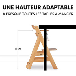 Hauck Chaise haute évolutive bébé - Bois naturel