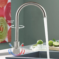 Avis ZMH Basin Taps 3 Styles Stainless Steel Mixer Taps Kitchen 360° Swivel
