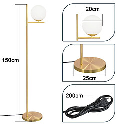 Avis ZMH Lampadaire Salon 1 flamme métal lampadaire industriel avec interrupteur à pied Couloir