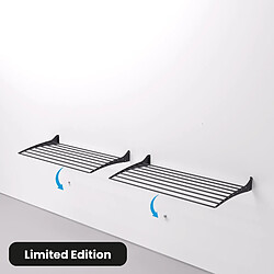 Foxydry Down 116X2 Séchoir mural rabattable - Noir