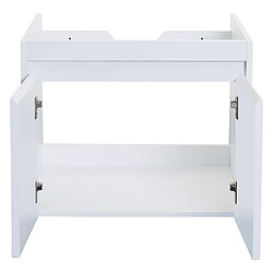Decoshop26 Meuble sous-vasque mural - Blanc pas cher
