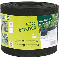 Eco Border Bordure de Jardin Caoutchouc Recyclé Gris