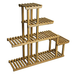 Decoshop26 Étagère à plantes escalier - Marron