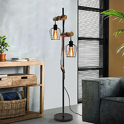 Avis Zmh Lampadaire vintage 2 flammes - Noir