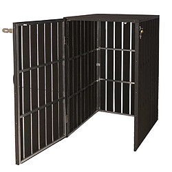 decoshop26 04_0008248 - Abri poubelles WPC anthracite