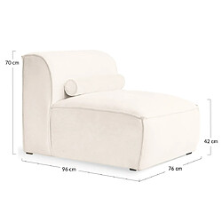 Bestmobilier Felix module d'assise canapé modulable - Vert pas cher