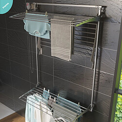 Foxydry Tower 100 Séchoir mural pliable - Gris pas cher