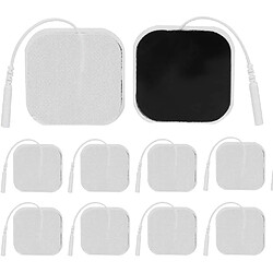 INF Électrodes autocollantes 4x4 cm - Blanc