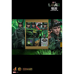 Hot toys Figurine articulée Loki 1/6 God Loki