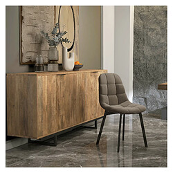 Moloo STELLIA-Chaise en velours Taupe Clair (x2)