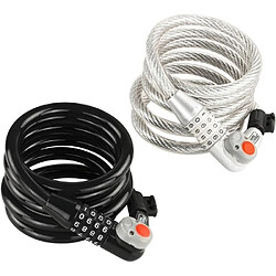 Acheter BURG-WÄCHTER Antivol vélo - BURG WACHTER - 230 180 L - Code, 180 cm, acier 12 mm, LED