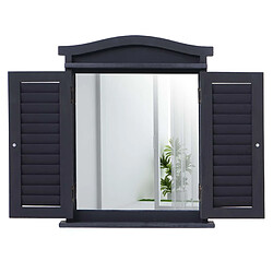 decoshop26 Fenêtre 53x42 cm Gris