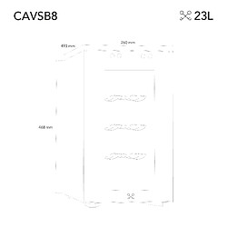 Les petits champs Cave à vin 8 bouteilles pose libre - CAVSB8 pas cher