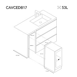 Les petits champs Cave à vin 17 bouteilles - CAVCEDB17 pas cher