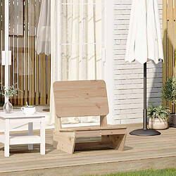 vidaXL Chaise de jardin - Bois pin massif