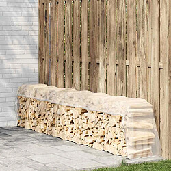 vidaXL Bâche transparente 1x6 m PE