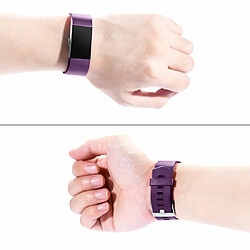 INF Bracelet Fitbit Charge 2 Pack de 3 - Black/Blue/Purple pas cher