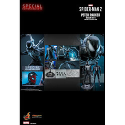 Hot toys figurine 1/6 Spider-Man 2 Peter Parker costume noir Deluxe
