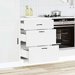 Avis vidaXL Armoire cuisine Porto blanc bois d'ingénierie