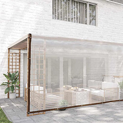 vidaXL Bâche transparente - 6x12 m polyéthylène