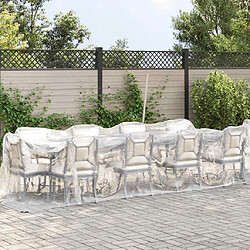 vidaXL Bâche transparente avec œillets 2x8 m