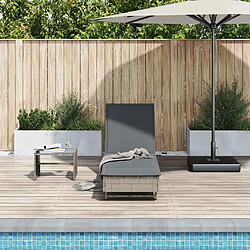 Chaise longue VidaXL - Gris