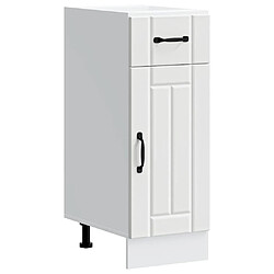 Armoire D'angle Murale De Cuisine Porto - Blanc - Bois D'ingénierie 57x57x60 Cm - Rangement Optimisé