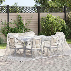 vidaXL Bâche transparente 3x3 m - PE
