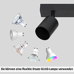 Acheter Zmh Plafonnier spots métal - Noir